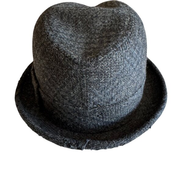 Vintage Van Cort Wool Trilby Cap Fedora Hat Subtle Plaid Streetwear Classic - Picture 4 of 13
